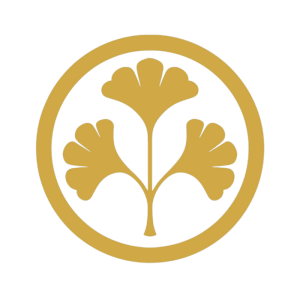 法光山真福寺の寺紋（三枚のイチョウ）